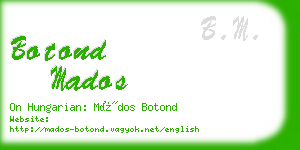 botond mados business card